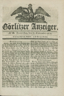 Görlitzer Anzeiger. 1836, № 38 (22 September) + dod.