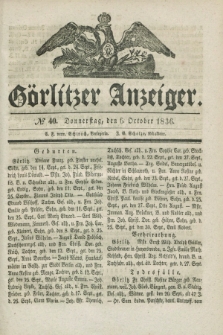 Görlitzer Anzeiger. 1836, № 40 (6 October)