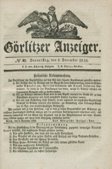 Görlitzer Anzeiger. 1836, № 49 (8 December)