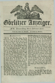 Görlitzer Anzeiger. 1837, № 6 (9 Februar) + dod.