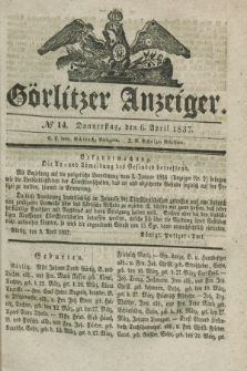 Görlitzer Anzeiger. 1837, № 14 (6 April)