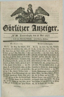 Görlitzer Anzeiger. 1837, № 20 (18 Mai) + dod.