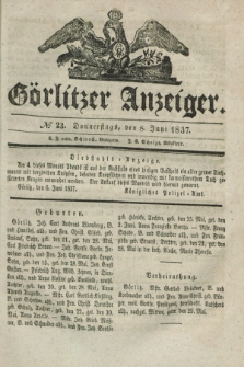 Görlitzer Anzeiger. 1837, № 23 (8 Juni)