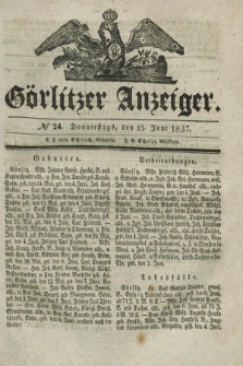 Görlitzer Anzeiger. 1837, № 24 (15 Juni)