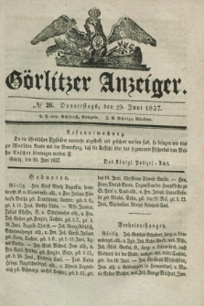 Görlitzer Anzeiger. 1837, № 26 (29 Juni)