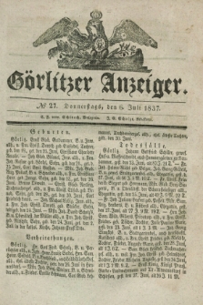Görlitzer Anzeiger. 1837, № 27 (6 Juli)