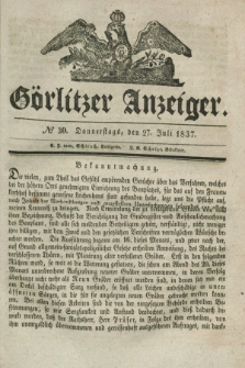 Görlitzer Anzeiger. 1837, № 30 (27 Juli)