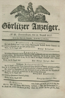Görlitzer Anzeiger. 1837, № 35 (31 August)