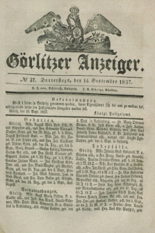 Görlitzer Anzeiger. 1837, № 37 (14 September)