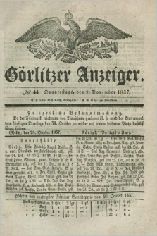 Görlitzer Anzeiger. 1837, № 44 (2 November) + dod.