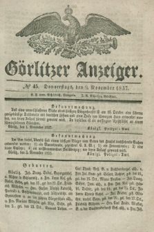 Görlitzer Anzeiger. 1837, № 45 (9 November)