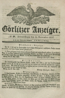 Görlitzer Anzeiger. 1837, № 48 (30 November)