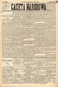Gazeta Narodowa. 1882, nr 284