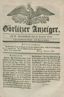 Görlitzer Anzeiger. 1838, № 3 (18 Januar)
