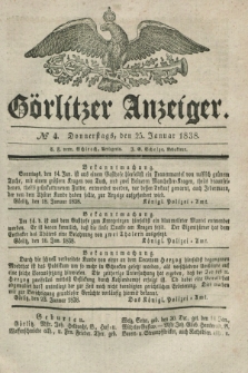 Görlitzer Anzeiger. 1838, № 4 (25 Januar)