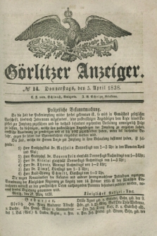 Görlitzer Anzeiger. 1838, № 14 (5 April)