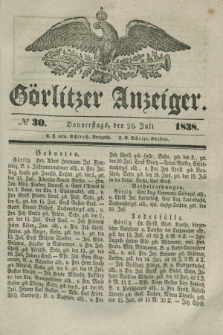 Görlitzer Anzeiger. 1838, № 30 (26 Juli)