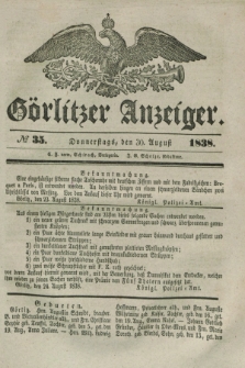 Görlitzer Anzeiger. 1838, № 35 (30 August)