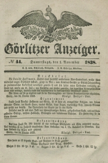 Görlitzer Anzeiger. 1838, № 44 (1 November)