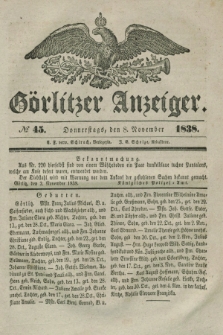 Görlitzer Anzeiger. 1838, № 45 (8 November)
