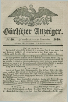 Görlitzer Anzeiger. 1838, № 48 (29 November) + dod.