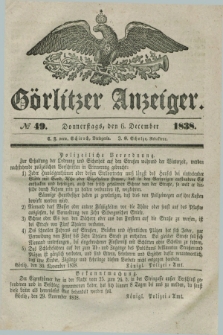 Görlitzer Anzeiger. 1838, № 49 (6 December) + dod.