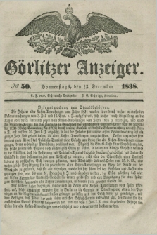 Görlitzer Anzeiger. 1838, № 50 (13 December) + dod.