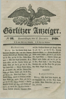 Görlitzer Anzeiger. 1838, № 52 (27 December) + dod.