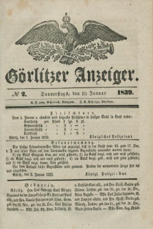 Görlitzer Anzeiger. 1839, № 2 (10 Januar)