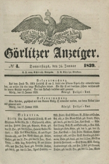 Görlitzer Anzeiger. 1839, № 4 (24 Januar)