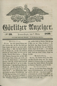 Görlitzer Anzeiger. 1839, № 10 (7 März)
