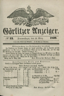 Görlitzer Anzeiger. 1839, № 13 (28 März)