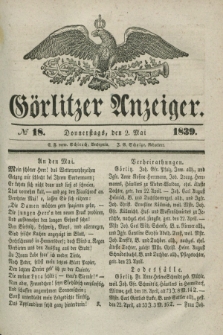 Görlitzer Anzeiger. 1839, № 18 (2 Mai)