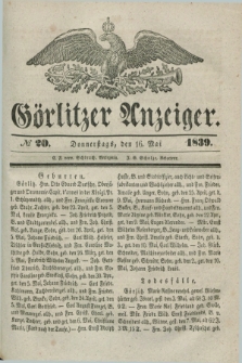 Görlitzer Anzeiger. 1839, № 20 (16 Mai) + dod.