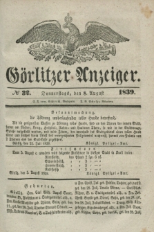 Görlitzer Anzeiger. 1839, № 32 (8 August)