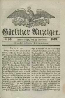 Görlitzer Anzeiger. 1839, № 50 (12 December)