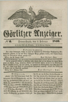 Görlitzer Anzeiger. 1840, № 6 (6 Februar) + dod.