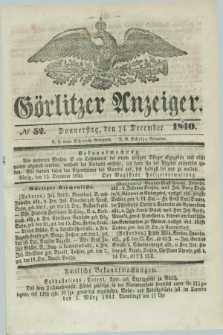 Görlitzer Anzeiger. 1840, № 52 (24 December) + dod.