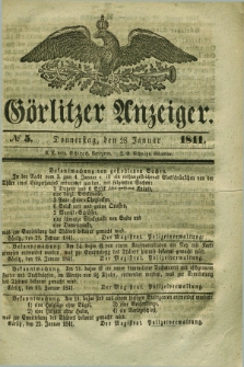 Görlitzer Anzeiger. 1841, № 5 (28 Januar) + dod.
