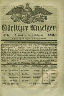 Görlitzer Anzeiger. 1841, № 6 (4 Februar)