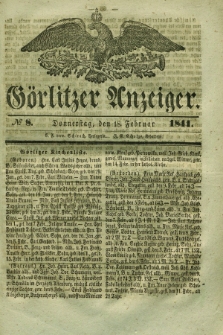 Görlitzer Anzeiger. 1841, № 8 (18 Februar)