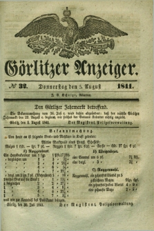 Görlitzer Anzeiger. 1841, № 32 (5 August)