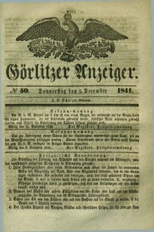 Görlitzer Anzeiger. 1841, № 50 (9 December) + dod.