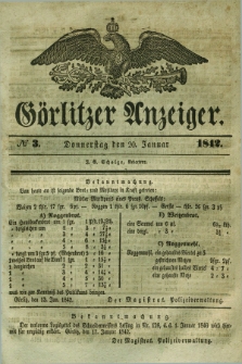 Görlitzer Anzeiger. 1842, № 3 (20 Januar) + dod.