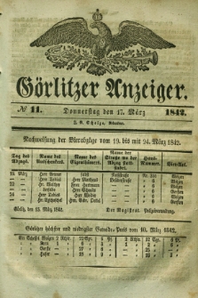 Görlitzer Anzeiger. 1842, № 11 (17 März)