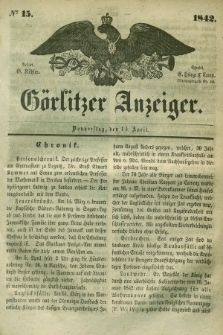 Görlitzer Anzeiger. 1842, № 15 (14 April) + dod.