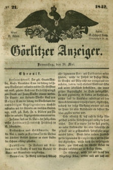 Görlitzer Anzeiger. 1842, № 21 (26 Mai) + dod.