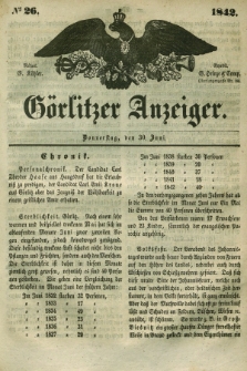 Görlitzer Anzeiger. 1842, № 26 (30 Juni)