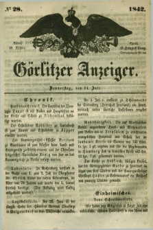 Görlitzer Anzeiger. 1842, № 28 (14 Juli) + dod.