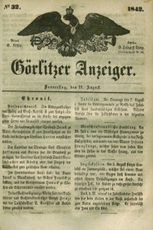 Görlitzer Anzeiger. 1842, № 32 (11 August)